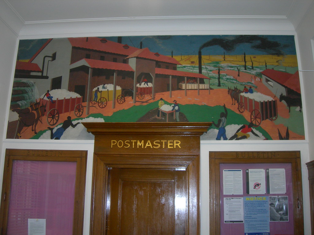 Leland Mississippi Post Office Mural New Deal mural entitl… Flickr
