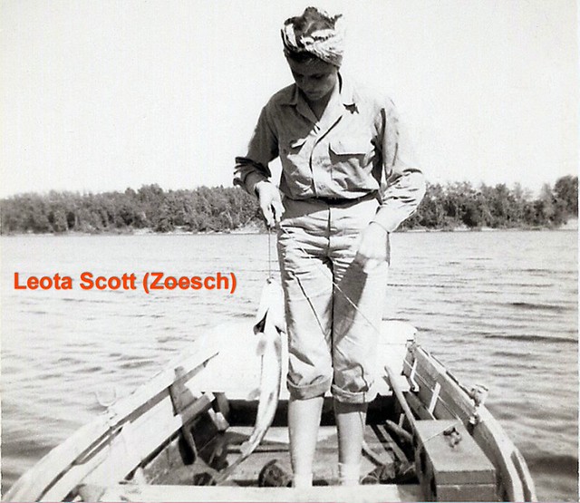 Leota Scott (Zoesch) Leota Scott (Zoesch) fishing Rainy La… rmscott52 Flickr