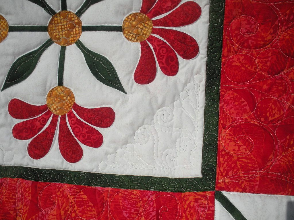 MEXICAN ROSE QUILT Made by Gayle Lacerda quilted by DL… Flickr