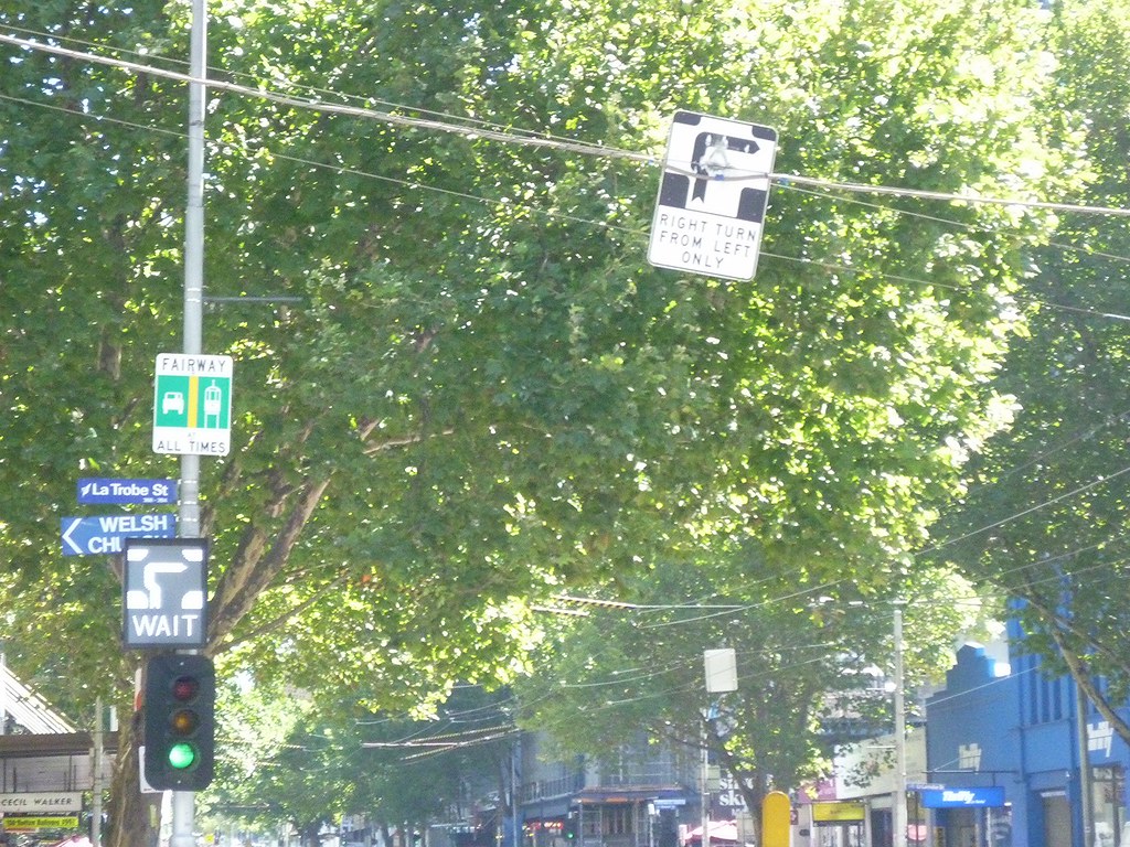 Hook Turn Signage and LED Display Melbourne Corner of LaTr… Flickr