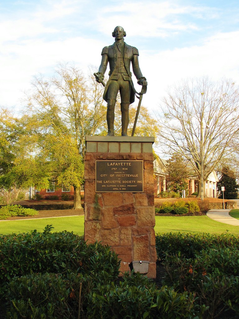 Lafayette's Statue Fayetteville is named for Marquis de La… Flickr