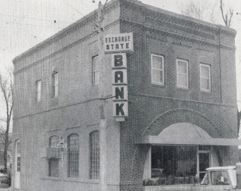Collins, Iowa, Exchange State Bank ca. 1963. photolibrarian Flickr