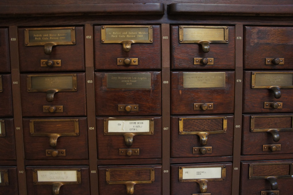 LA Central Library Card Catalogs SONY DSC Charlene Zvolanek Flickr