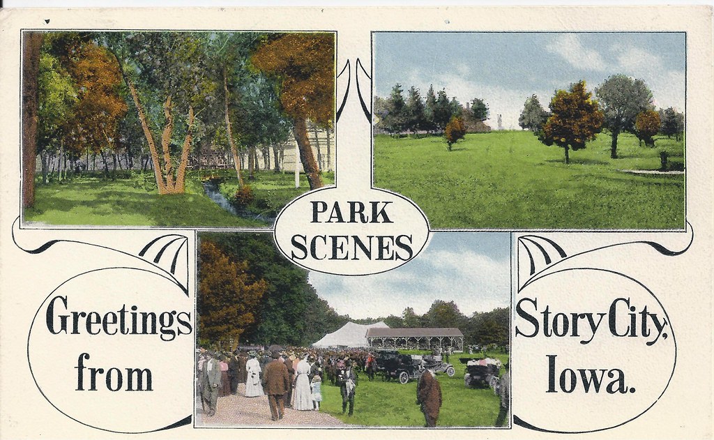 Story City, Iowa, City Park Postmarked August 24, 1919. Flickr