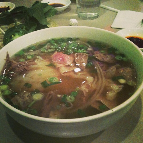 Pho with eye round steak, flank,brisket, soft tendon, and … Flickr