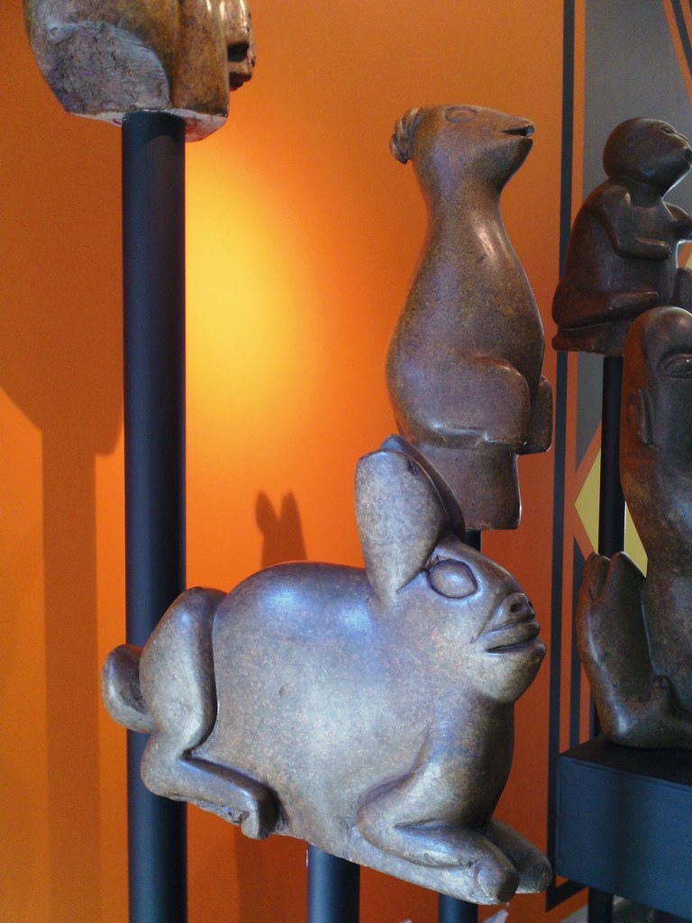 African stone rabbit sculpture by Vaisi Chimange Part of t… Flickr