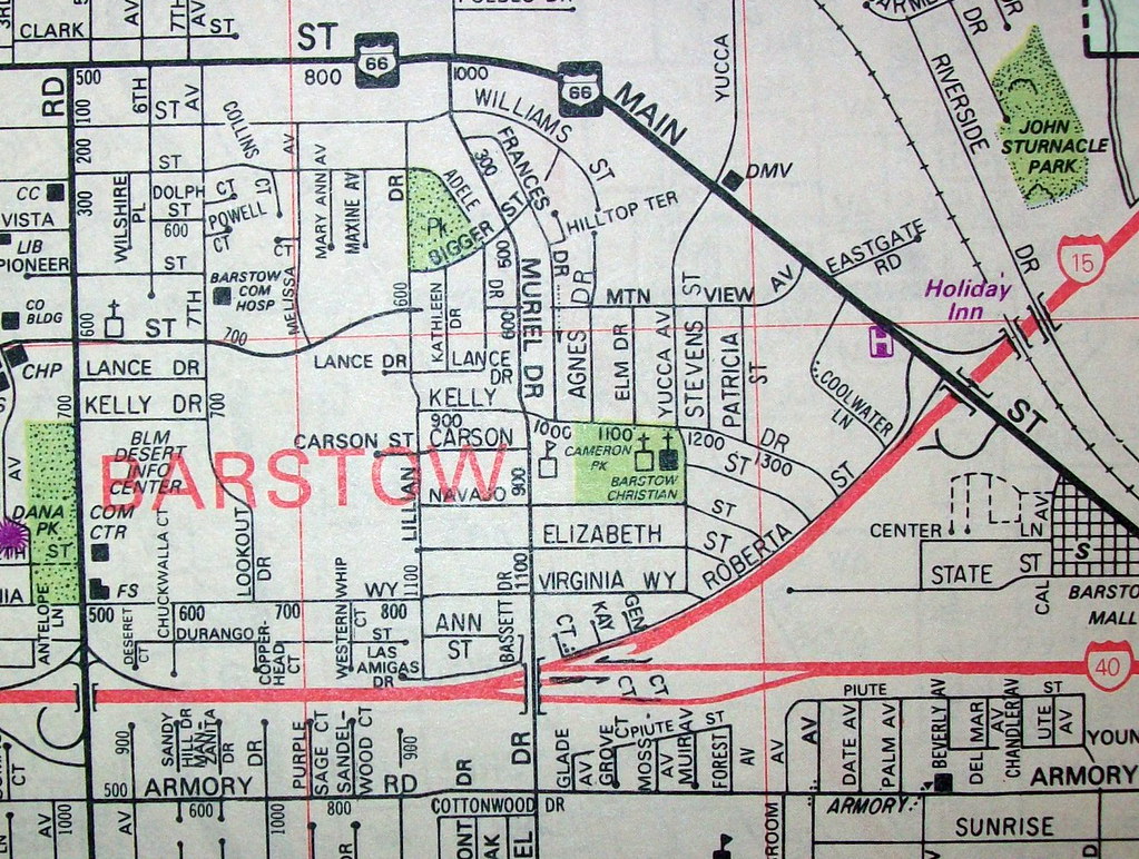 Barstow CA 1994 Map by Thomas Brothers Maps. Barstow has s… Flickr