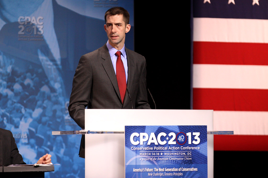 Tom Cotton Congressman Tom Cotton of Arkansas speaking at … Flickr