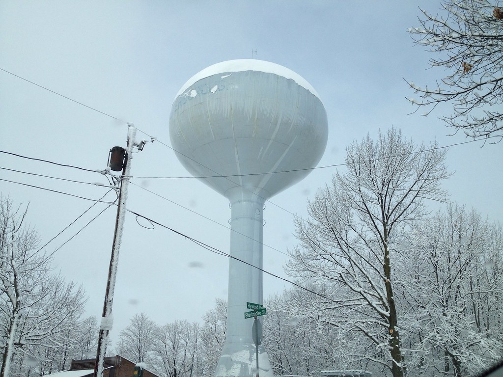 Peterborough, Sherbrooke St. Water Tower February 28, 2013