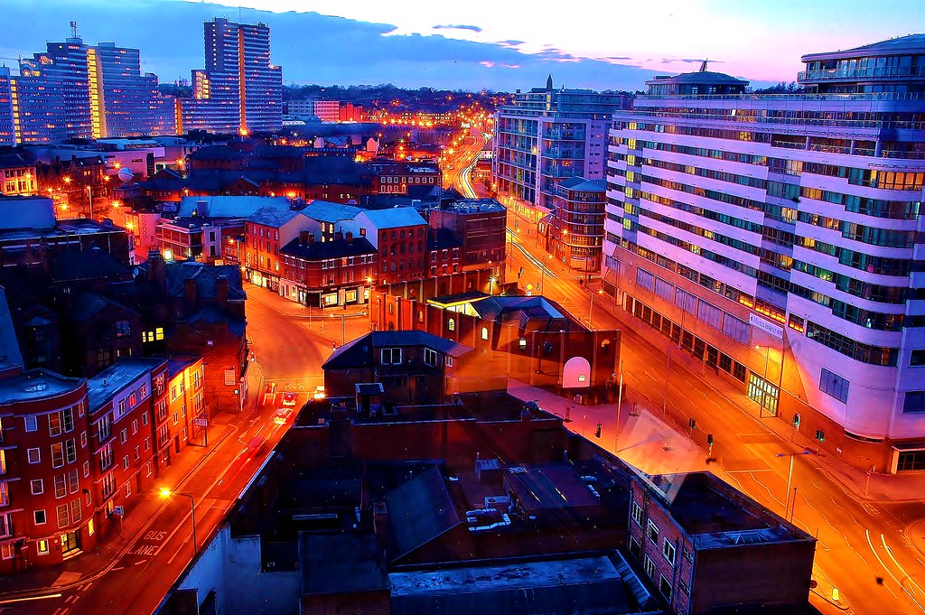 nottingham city center , taken from cranbrook street. Flickr