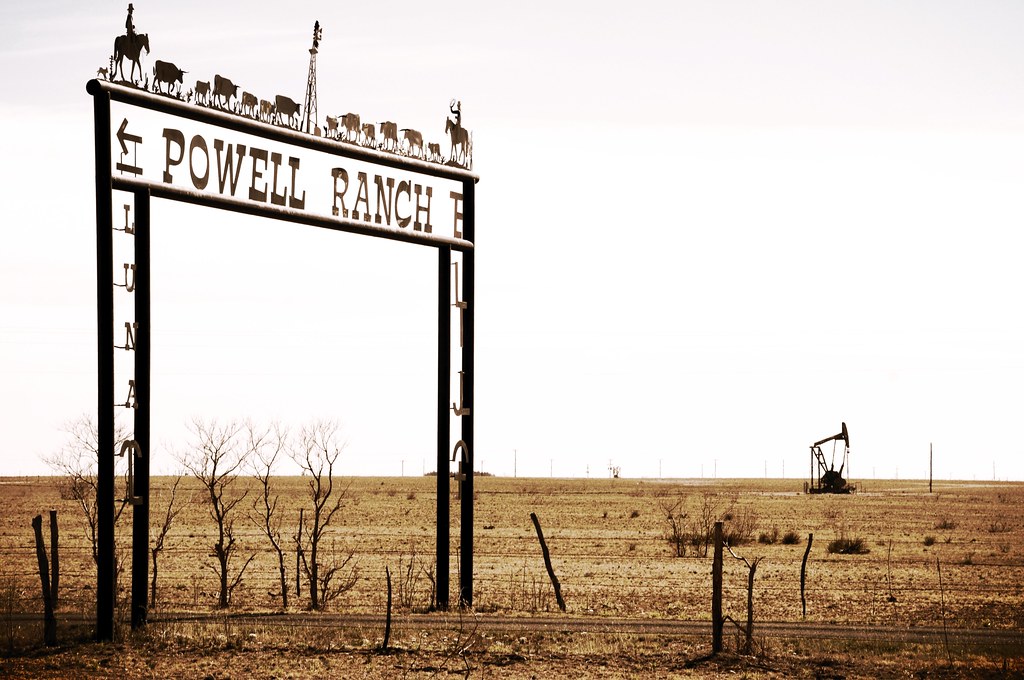 Powell Ranch Plains Texas West Oil Jack Cowboy Cutout DSC_… Flickr