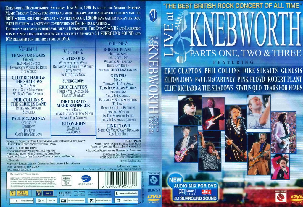 Various Artists Live At Knebworth 1990 Brawn GP Music & Concert