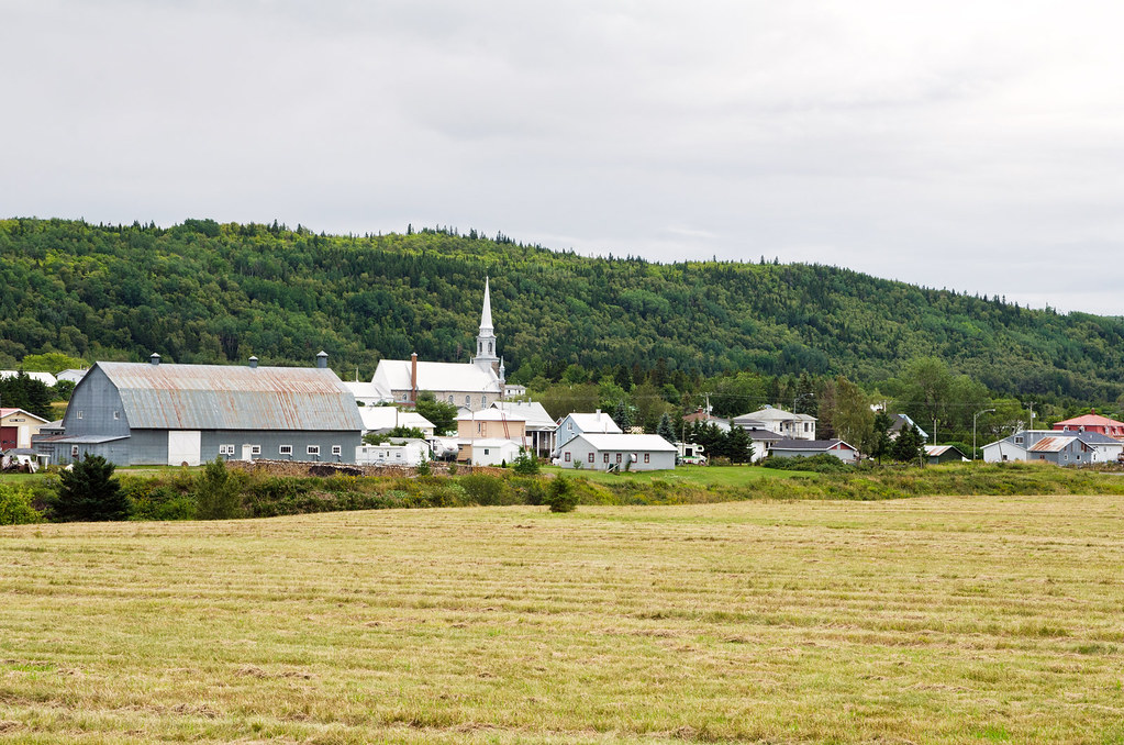 Vue du village de StSimon de Rimouski. Gaétan Lefebvre Flickr