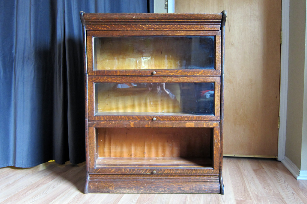 Gunn 3Section Oak Barrister Bookcase Made by Gunn Furnitu… Flickr