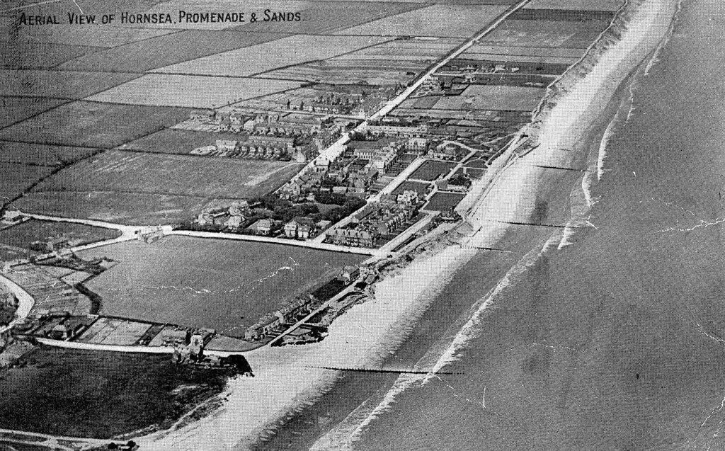 Aerial View, Hornsea Early aerial view of the Town before … Flickr