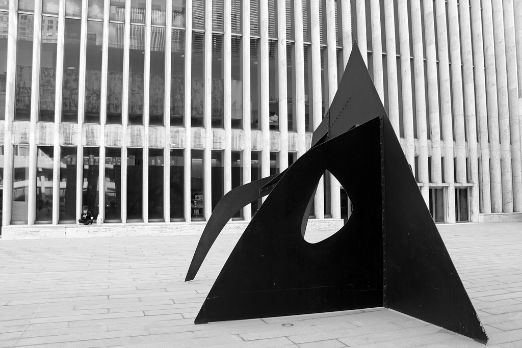 Le Guichet Alexander Calder sculpture at Lincoln Center. Joe