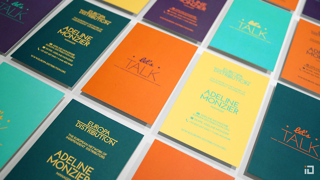 Europa Distribution Corporate identity Business card Binalogue