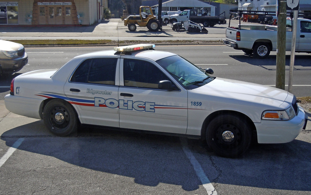 Edgewater Police Car Edgewater, Florida police car on a ca