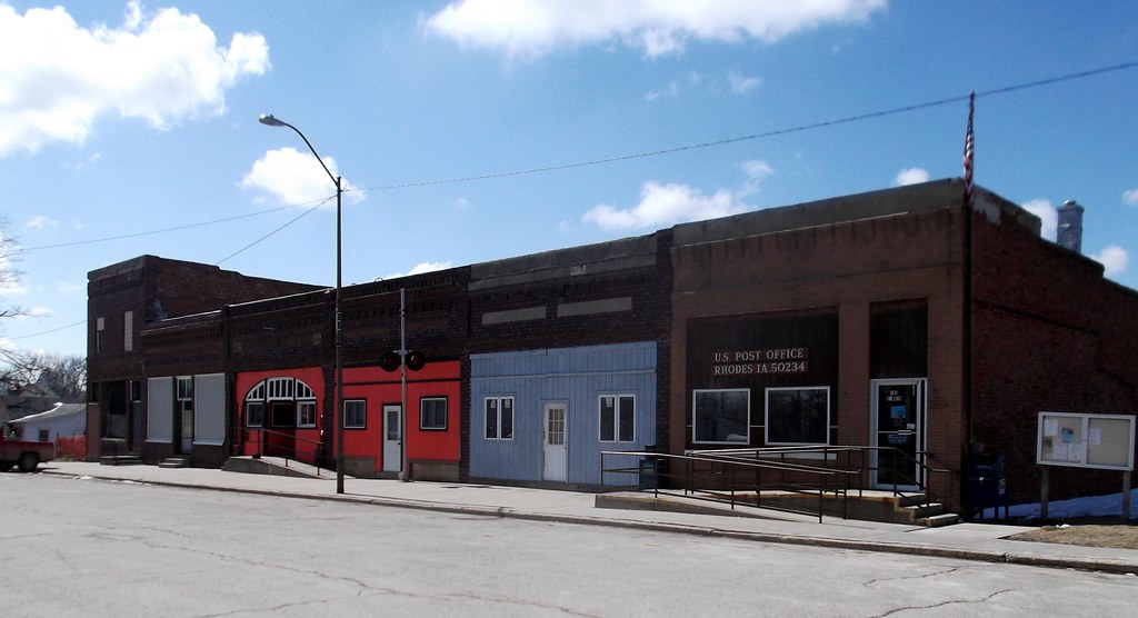 Rhodes, Iowa, Buildings, Main Street, Post Office, Tavern,… Flickr