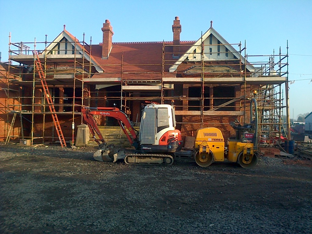 Antrim rail station under construction Antrim rail station… Flickr