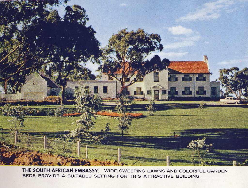 The South African Embassy, Canberra, Australia circa 1960 a photo