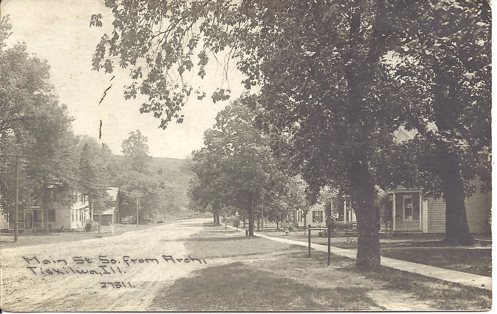 Tiskilwa, Illinois, Street Scene 1918 RPPC of a street i… Flickr