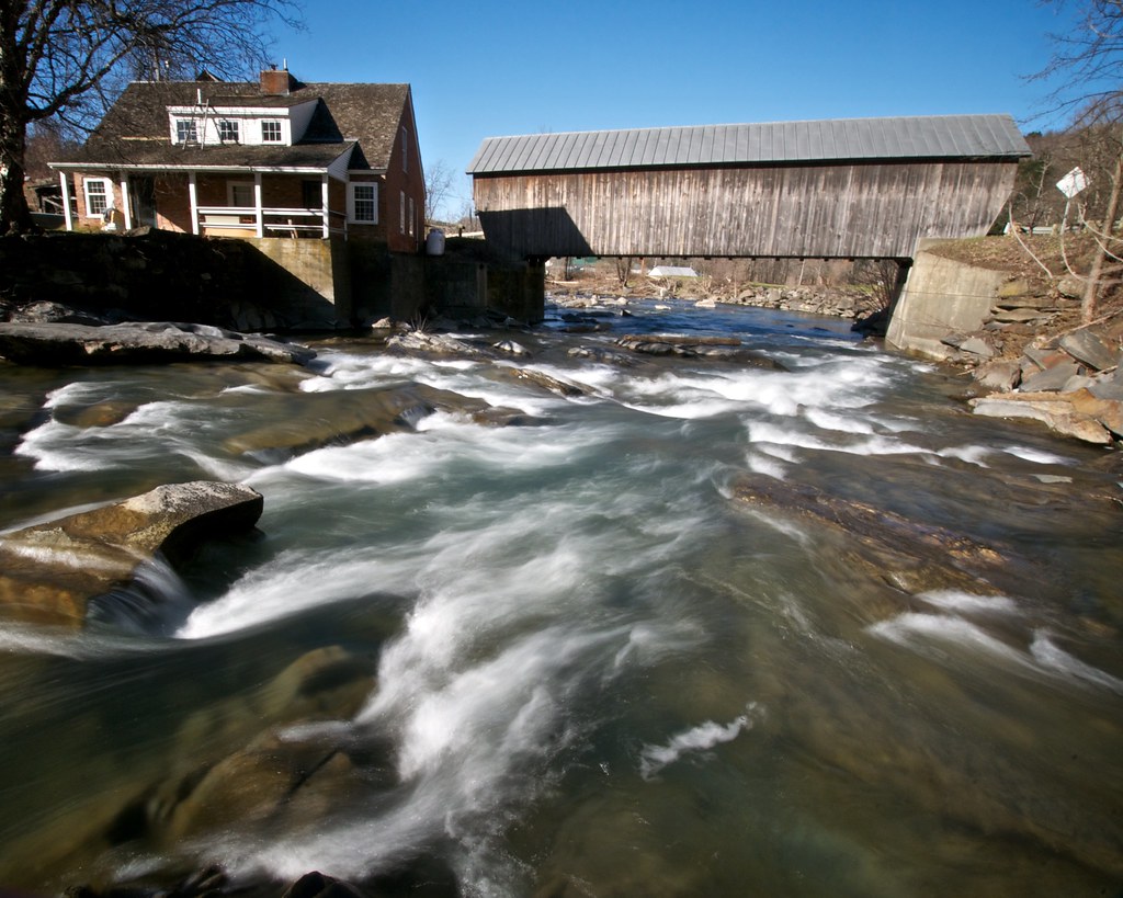 Mill Covered Bridge Tunbridge, Vermont, USA The old bridge… Flickr