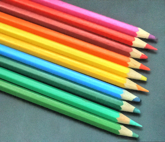 Rainbow pencils Rainbow coloured pencils Gill Stafford Flickr