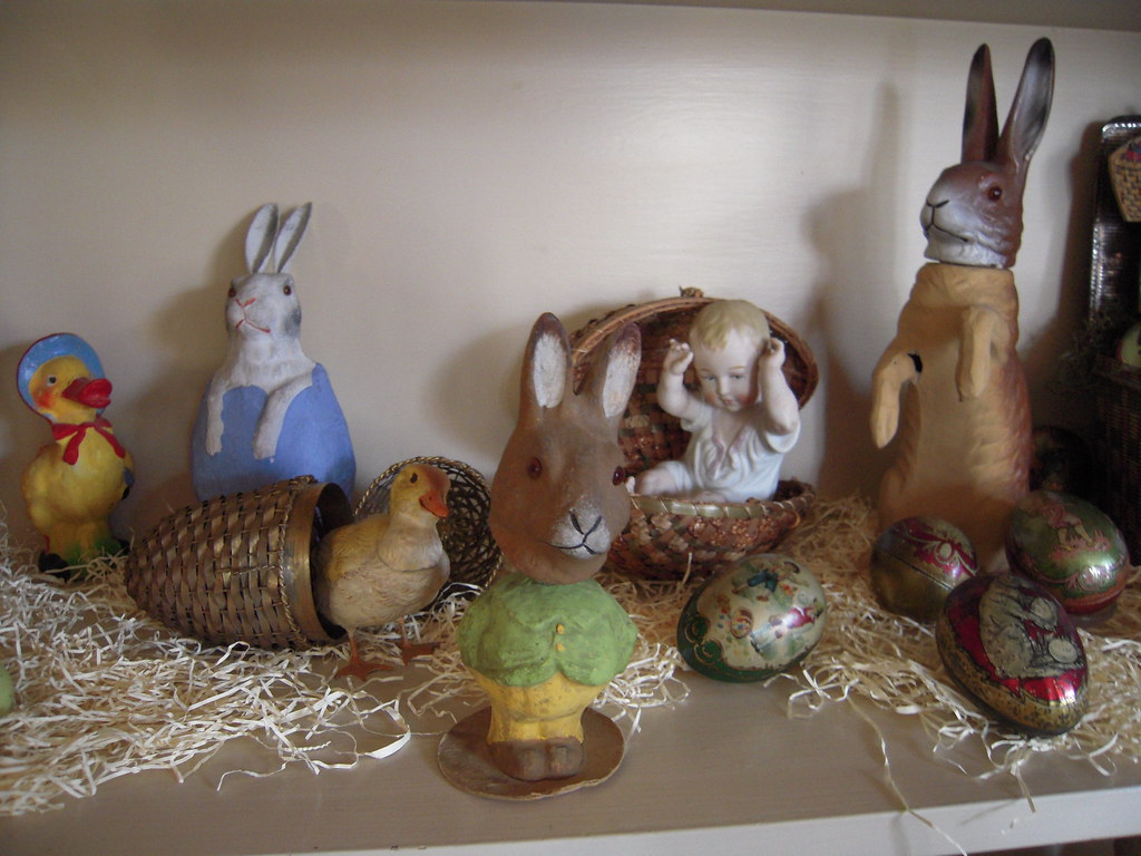 DSCN4011 Antique Easter candy containers. Jerry Arnold Flickr