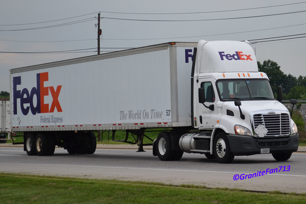 FedEx Express Freightliner Cascadia Trucks, Buses, & Trains by