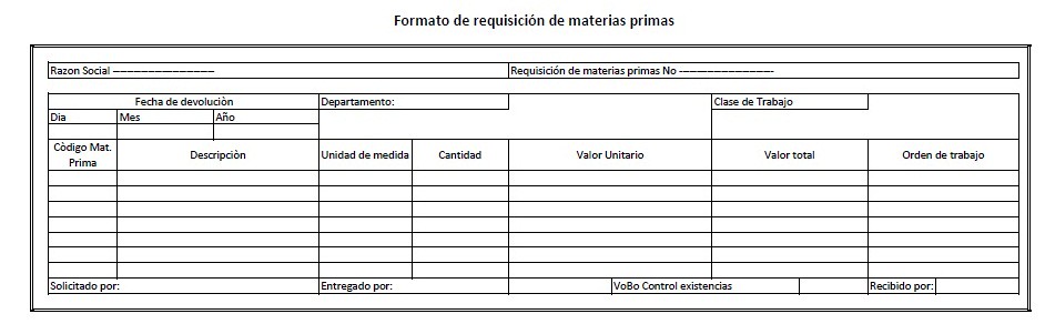 formato requisicion MP Este es el formato de