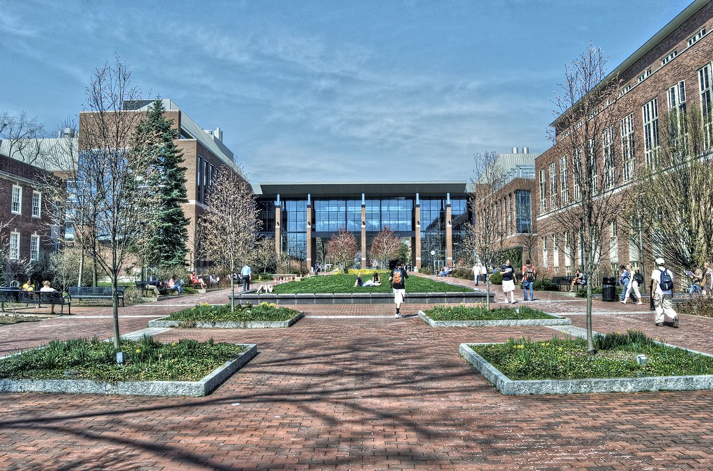 The Life Science building at the Penn State campus hDR
