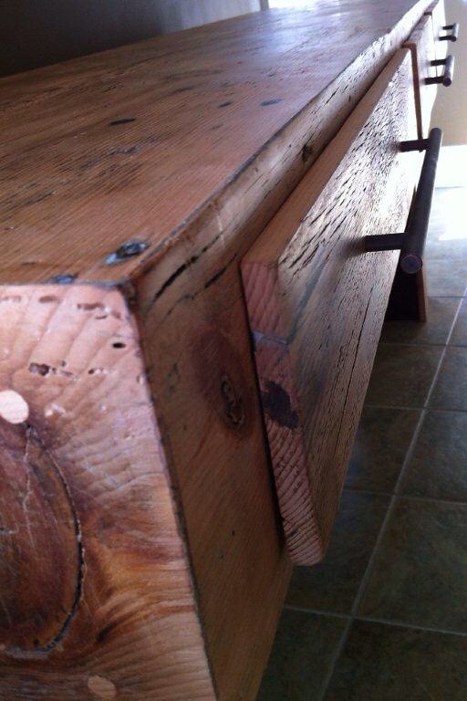 Barn Board Table with Inlay Flickr