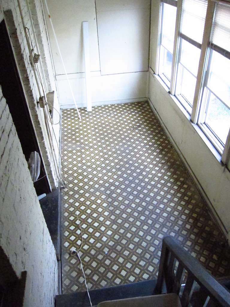 brown linoleum back porch Katherine Raz Flickr