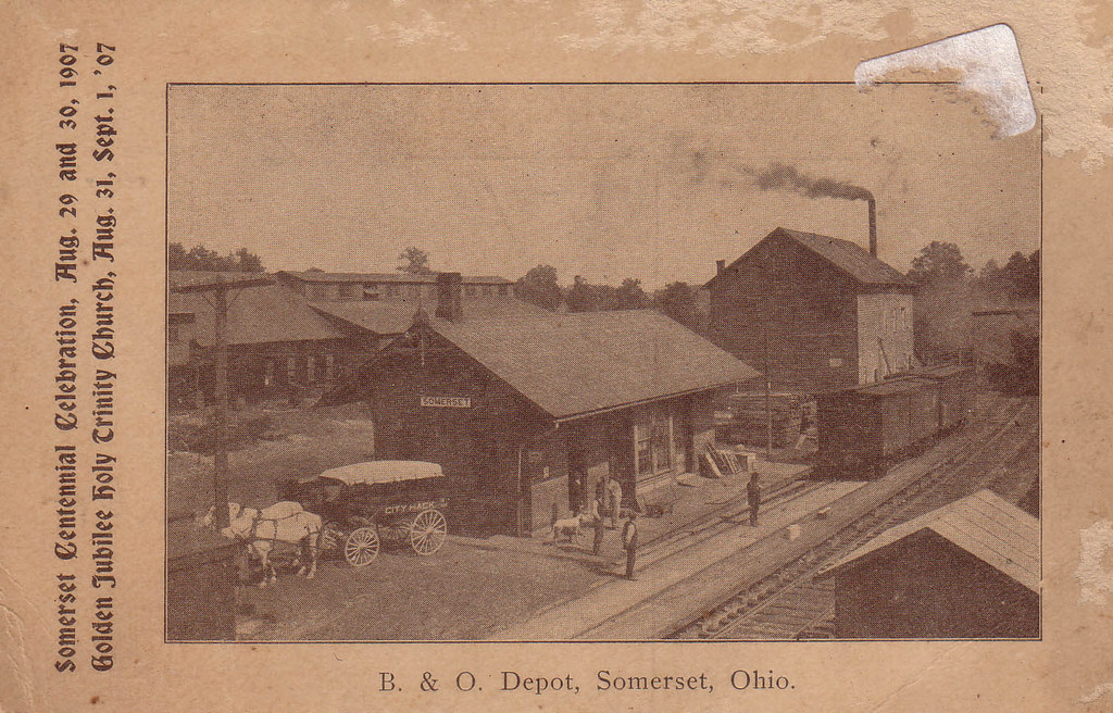 B & O Depot, Somerset, Ohio (1907) Perry County Historical and