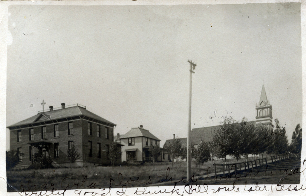 St. Mary's Roman Catholic Church, Rectory, and School, 1906 Genesee