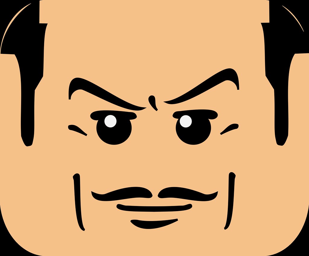 Lego Alfred Face Decal a photo on Flickriver