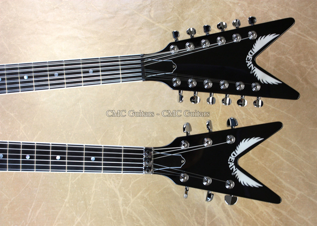 Dean USA Custom Shop ML Double Neck Black Guitar 5 Flickr