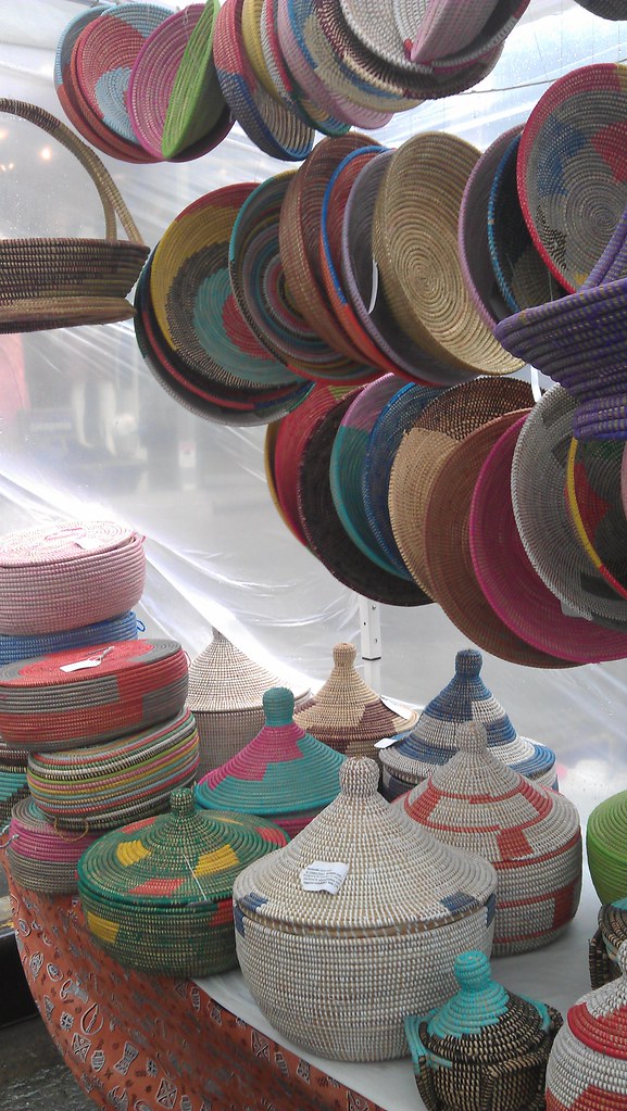 Senegalese baskets 1110am I love this stall that sells Se… Flickr