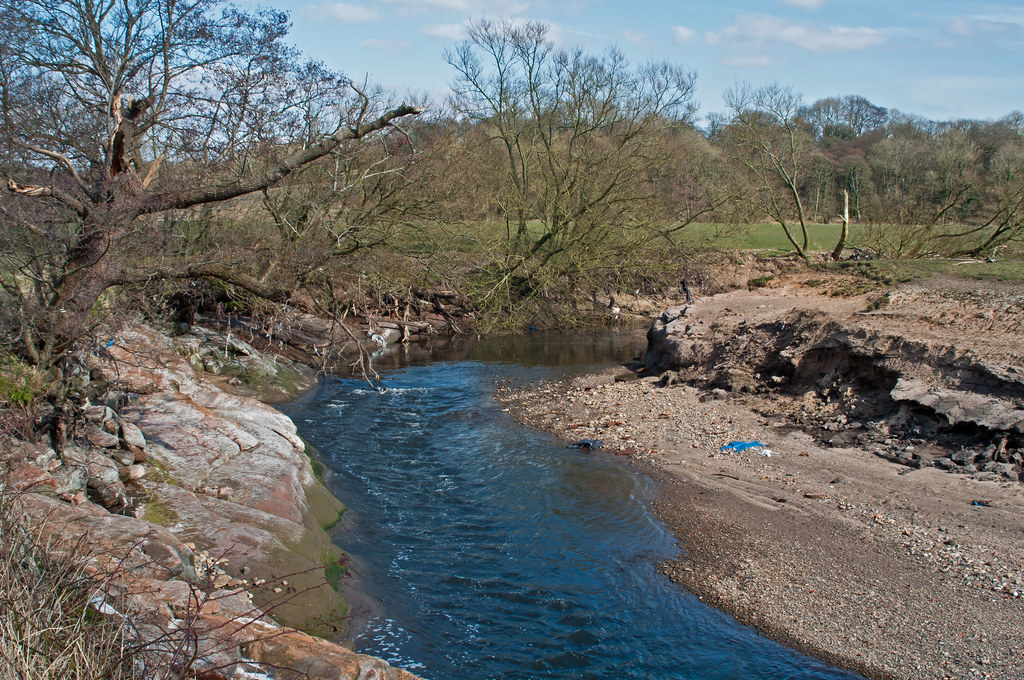 River Darwen At its new lower level showing bedrock that's… Flickr
