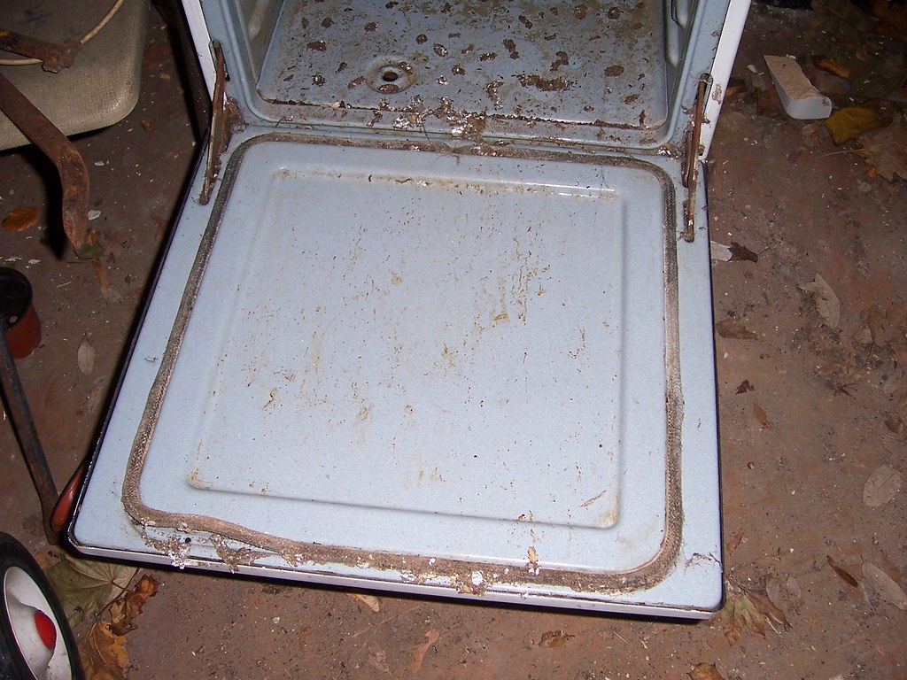 Asbestos oven door rope seal Oven door sarflondondunc Flickr