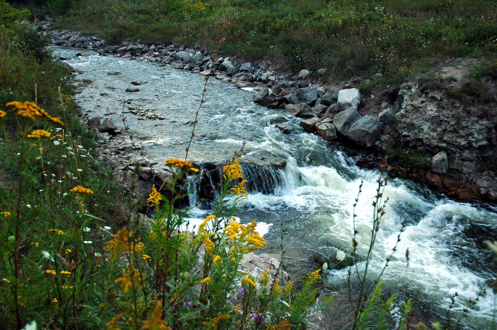 bear creek a small water fall on bear creek in petoskey. Martin