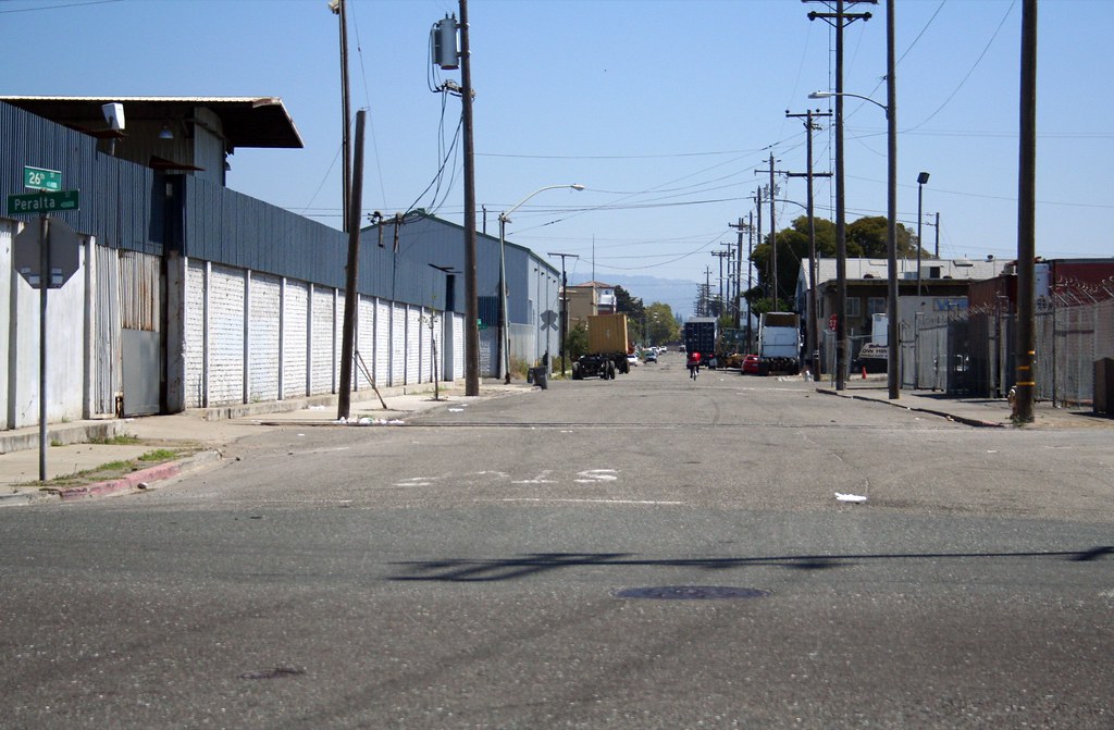 West Oakland 11; 26th&Peralta looking east T. Djll Flickr
