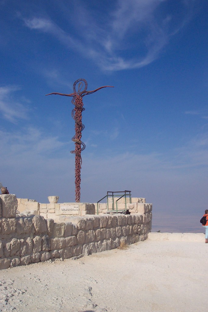 Mount Nebo Where Moses died. The cross is inspired by (Joh… Flickr