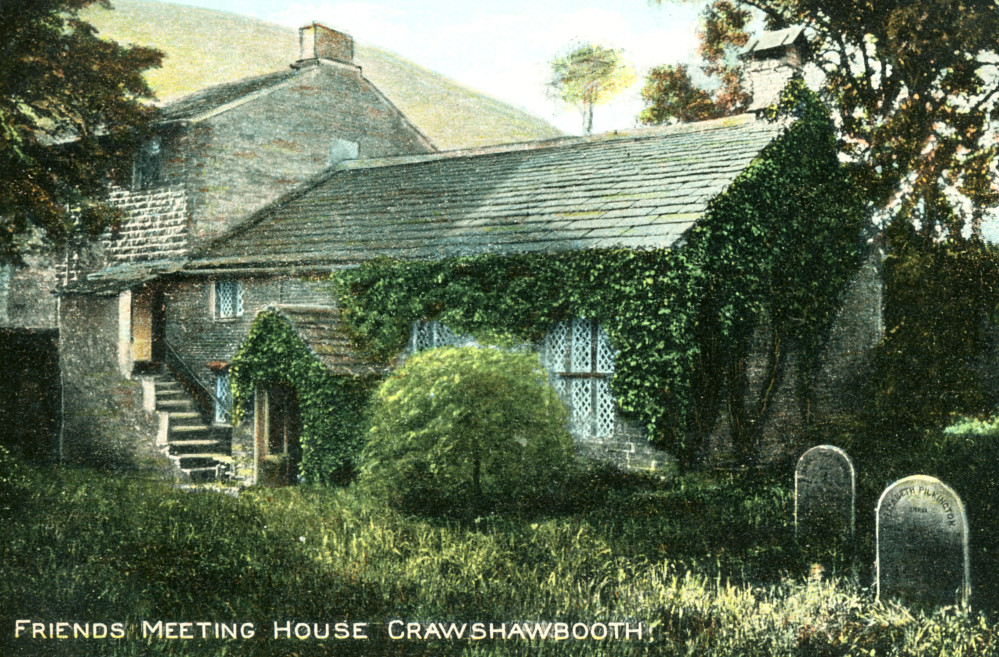 Crawshawbooth Friends Meeting House Old postcard view The Poss Flickr