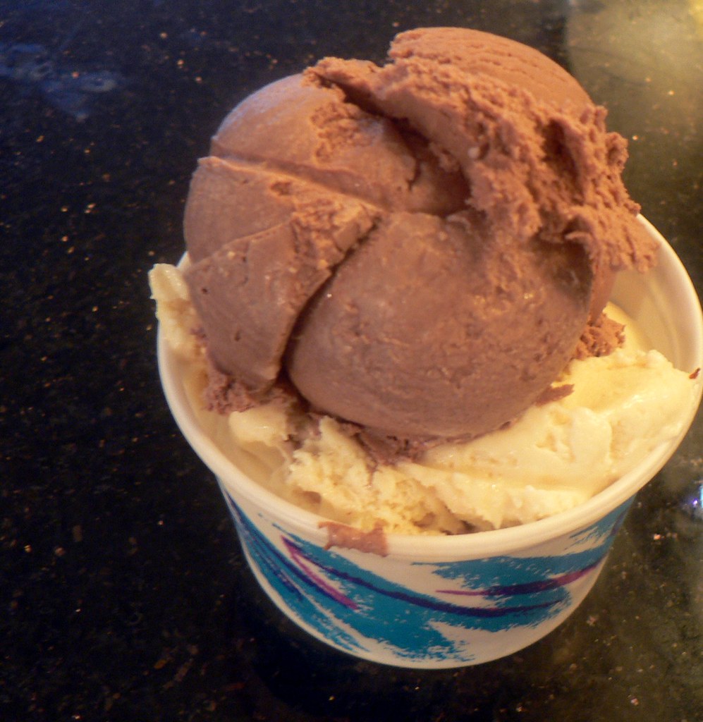 halva ice cream hiding under the chocolate. The halva ice … Flickr