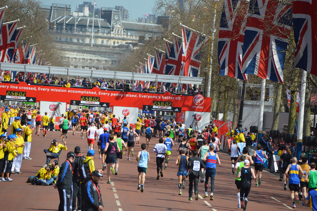 London Marathon Some runners by name and number London Marathon 21st