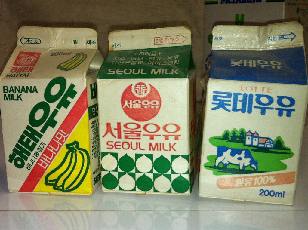 Korean Milk My father collects anything cow or dairy relat… Flickr