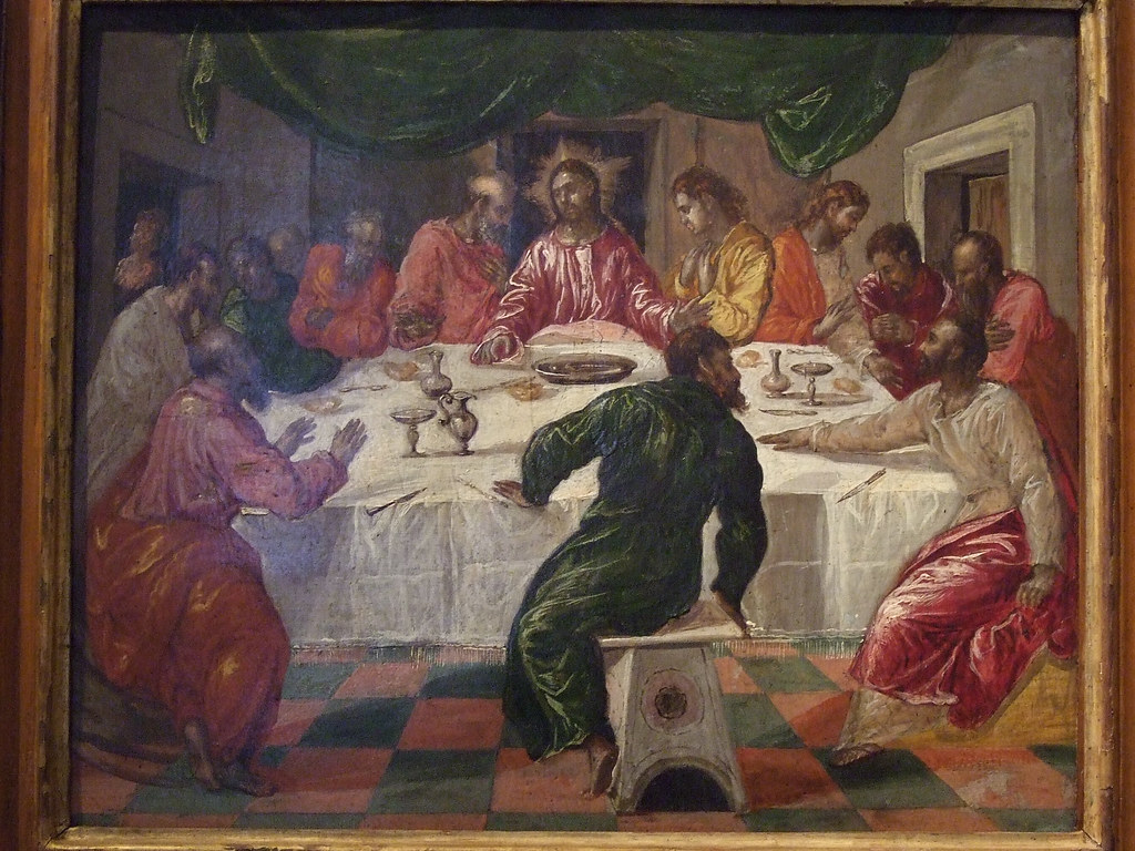 El Greco, Last Supper 1567/68. In Bologna. Cuthbertian Flickr