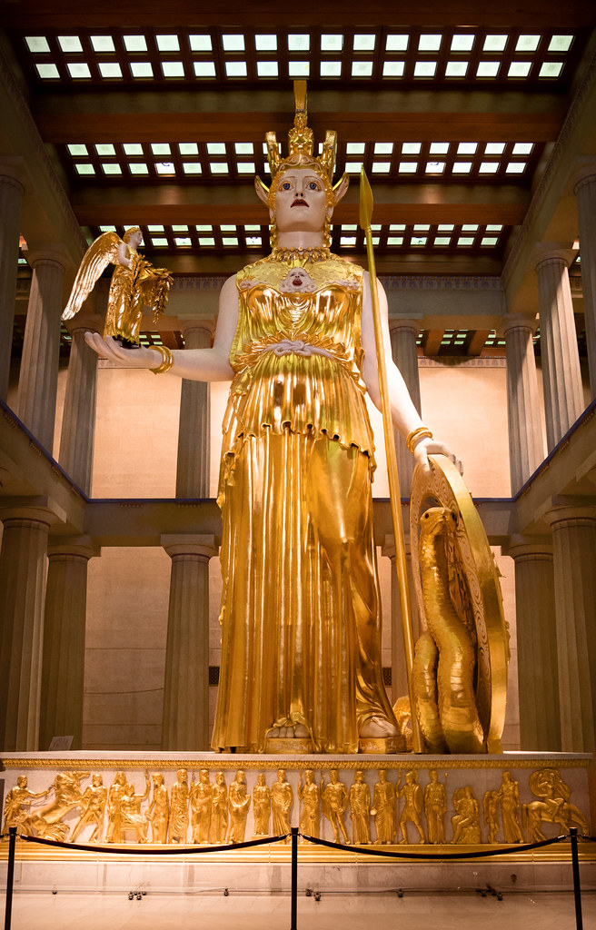 Athena Parthenos (1990), view 01, Parthenon (1897), 2500 W… Flickr